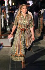 HILARY DUFF on the Set of 
