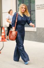 HILARY DUFF on the Set of 