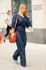 HILARY DUFF on the Set of 