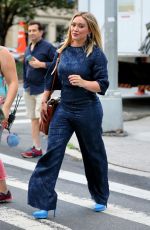 HILARY DUFF on the Set of 
