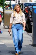 HILARY DUFF on the Set of 