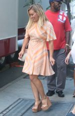 HILARY DUFF on the Set of 