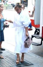 HILARY DUFF on the Set of 