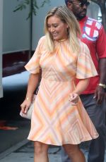 HILARY DUFF on the Set of 