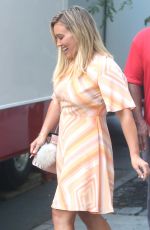 HILARY DUFF on the Set of 