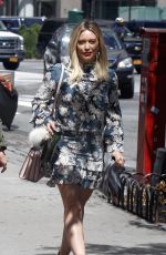 HILARY DUFF on the Set of 