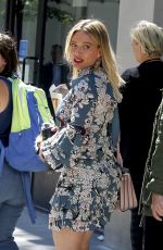 HILARY DUFF on the Set of 