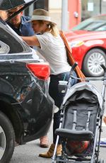 HILARY DUFF Out in New York 08/18/2016