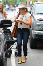 HILARY DUFF Out in New York 08/18/2016