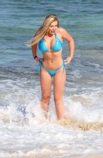 HOLLY HAGAN in Bikini on the Beach in Ibizza 08/05/2016