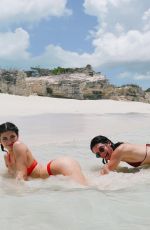 KYLIE JENNER in Bikini Celebrates Her 19th Birthday at a Beach in Turks & Caicos 10/08/2016