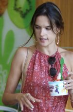 ALESSANDRA AMBROSIO Out in Brentwood 08/30/2016
