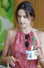 ALESSANDRA AMBROSIO Out in Brentwood 08/30/2016