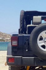 LINDSAY LOHAN and Egor Tarabasov Fighting at a Beach in Mykonos 08/05/2016