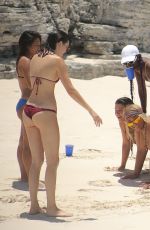 KYLIE JENNER in Bikini Celebrates Her 19th Birthday at a Beach in Turks & Caicos 10/08/2016
