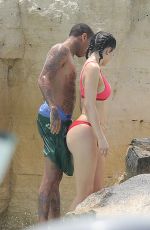 KYLIE JENNER in Bikini Celebrates Her 19th Birthday at a Beach in Turks & Caicos 10/08/2016