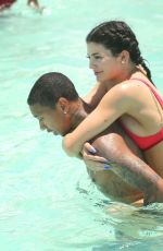 KYLIE JENNER in Bikini Celebrates Her 19th Birthday at a Beach in Turks & Caicos 10/08/2016