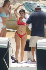 KYLIE JENNER in Bikini Celebrates Her 19th Birthday at a Beach in Turks & Caicos 10/08/2016