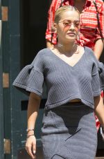 RITA ORA Out in New York 08/04/2016