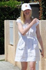 ELLE FANNING Leaves Her House in Los Angeles 08/29/2016