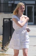 ELLE FANNING Leaves Her House in Los Angeles 08/29/2016