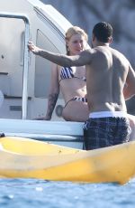 IGGY AZALEA in Bikini at a Yacht in Mexico 08/28/2016
