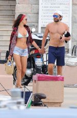 IRINA SHAYK and Bradley Cooper Out in Sardinia 08/01/2016