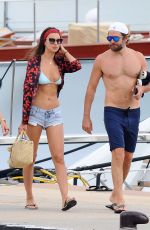 IRINA SHAYK and Bradley Cooper Out in Sardinia 08/01/2016