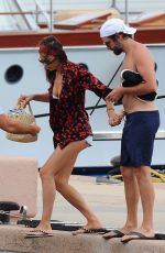 IRINA SHAYK and Bradley Cooper Out in Sardinia 08/01/2016