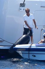 ISLA FISHER in Bikini at a Boat in The Islands of Lerins 08/06/2016