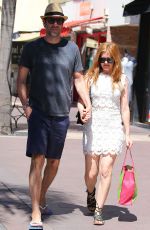 ISLA FISHER Out and About in Juan-Les-Pins 08/05/2016