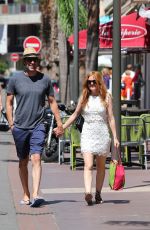 ISLA FISHER Out and About in Juan-Les-Pins 08/05/2016