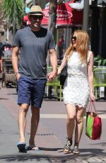 ISLA FISHER Out and About in Juan-Les-Pins 08/05/2016