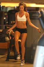 IZABEL GOULART in Shorts and Tank Top at a Gym in Rio De Janeiro 08/20/2016