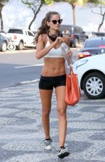 IZABEL GOULART in Shorts and Tank Top at a Gym in Rio De Janeiro 08/20/2016
