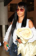 JADA PINKETT SMITH at LAX Airport in Los Angeles 08/25/2016