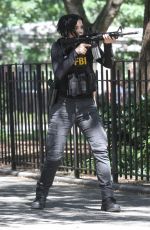 JAIMIE ALEXANDER on the Set of 