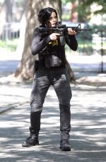 JAIMIE ALEXANDER on the Set of 