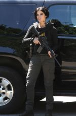 JAIMIE ALEXANDER on the Set of 