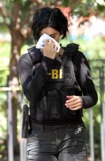 JAIMIE ALEXANDER on the Set of 