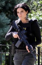 JAIMIE ALEXANDER on the Set of 