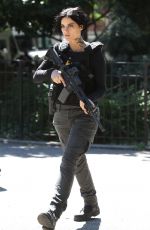 JAIMIE ALEXANDER on the Set of 