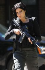 JAIMIE ALEXANDER on the Set of 
