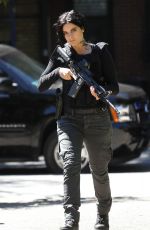 JAIMIE ALEXANDER on the Set of 