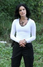 JAIMIE ALEXANDER on the Set of 