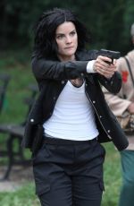 JAIMIE ALEXANDER on the Set of 