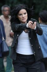 JAIMIE ALEXANDER on the Set of 