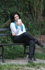 JAIMIE ALEXANDER on the Set of 