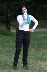 JAIMIE ALEXANDER on the Set of 