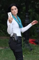 JAIMIE ALEXANDER on the Set of 